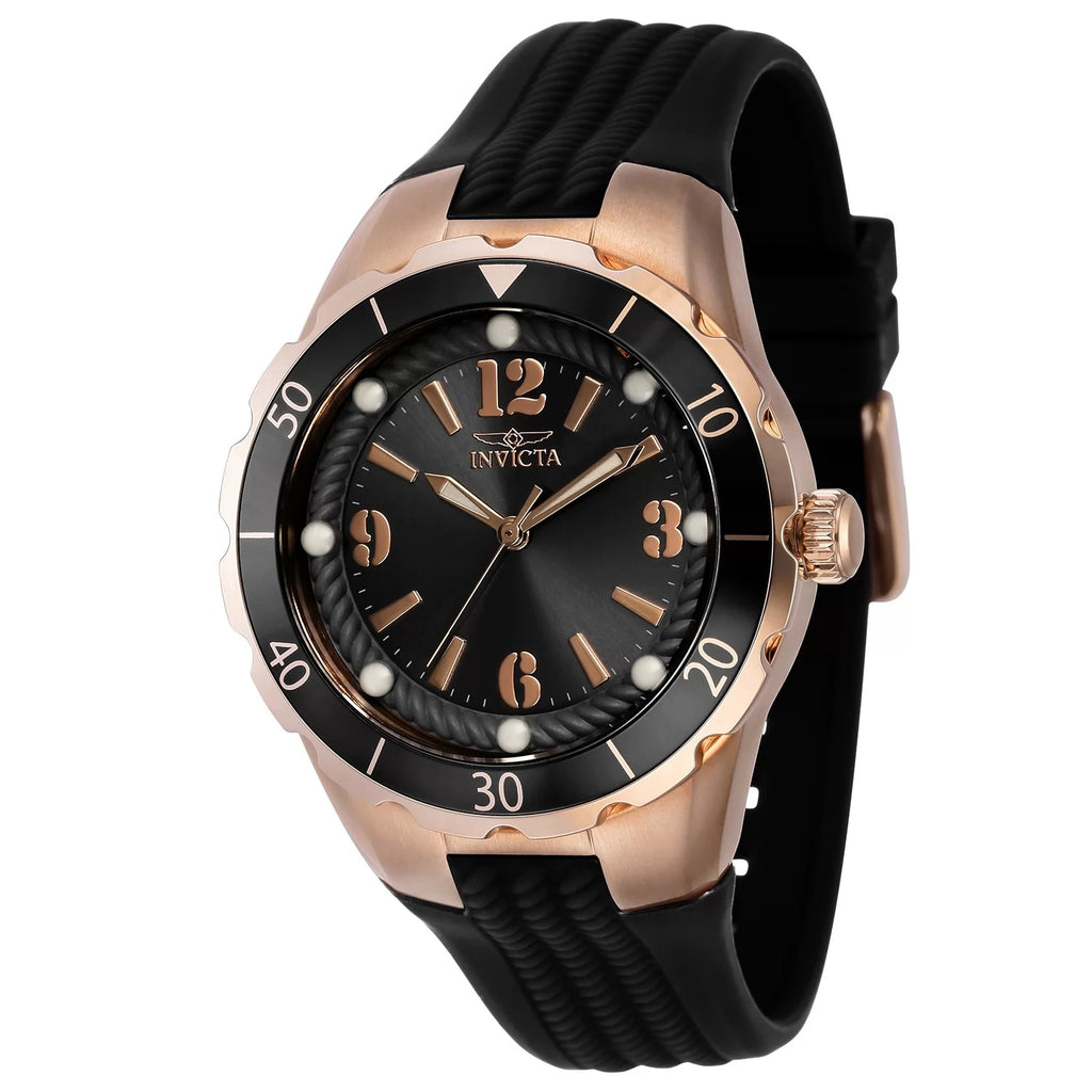 30%OFF!! Invicta Women's Angel Quartz 3 Hand Black Dial Watch