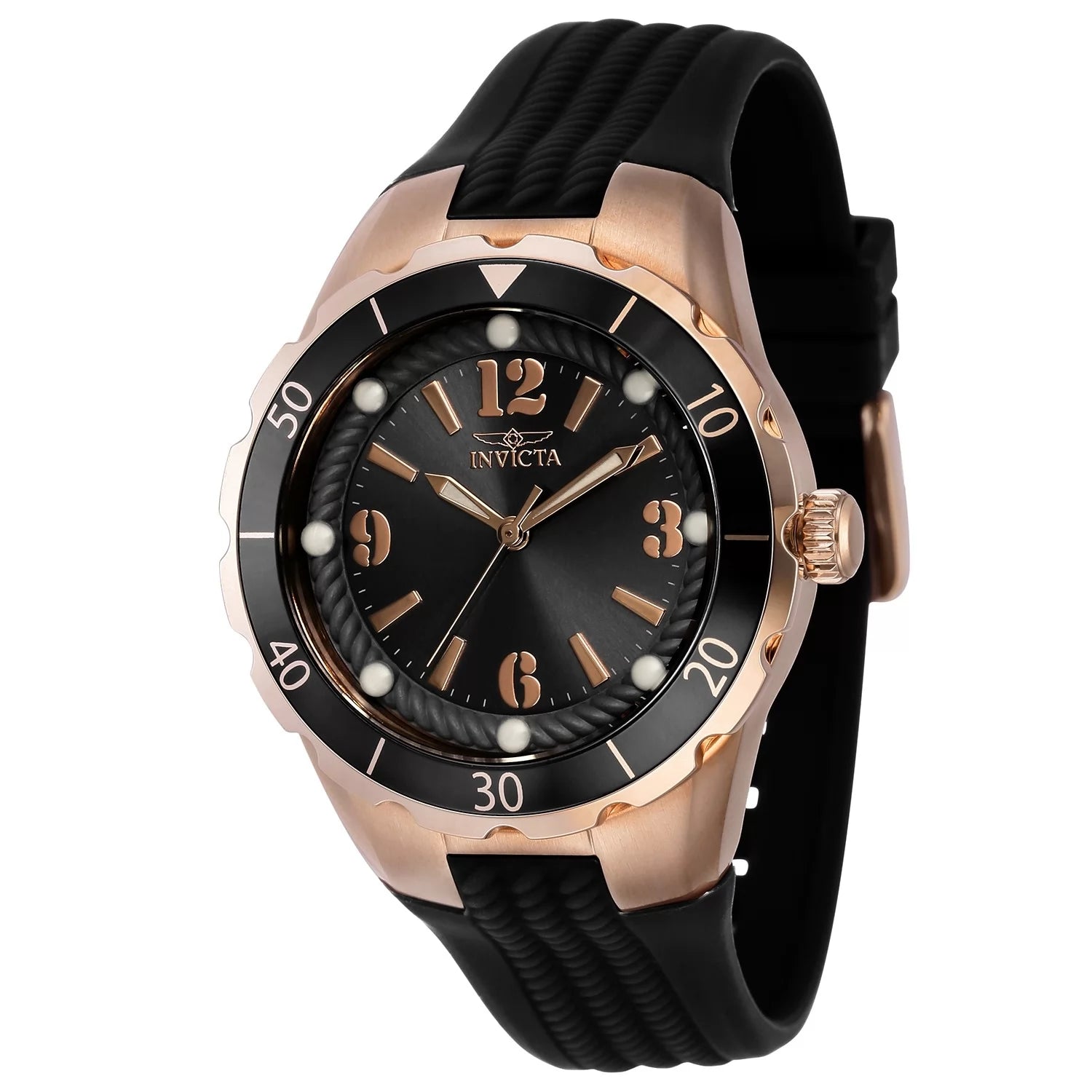 30%OFF!! Invicta Women's Angel Quartz 3 Hand Black Dial Watch