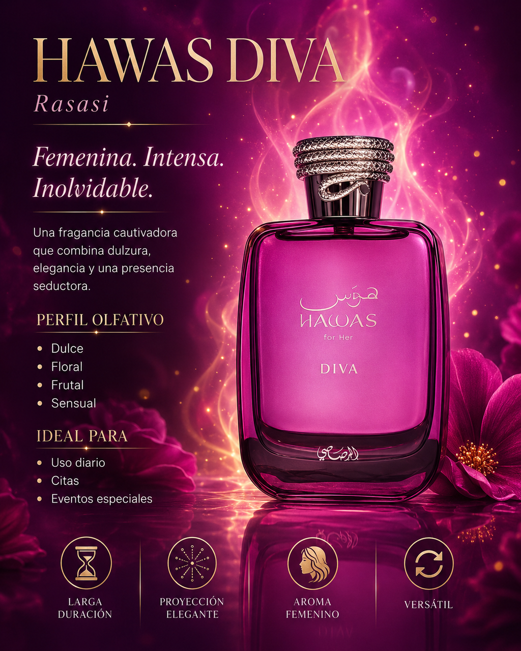 Hawas Diva for Her – Rasasi 3.4 oz