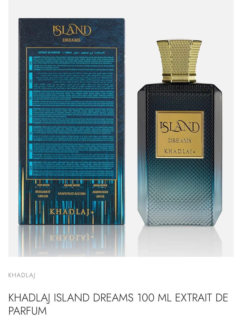 Island Dreams Extrait de Parfum Decant — Khadlaj