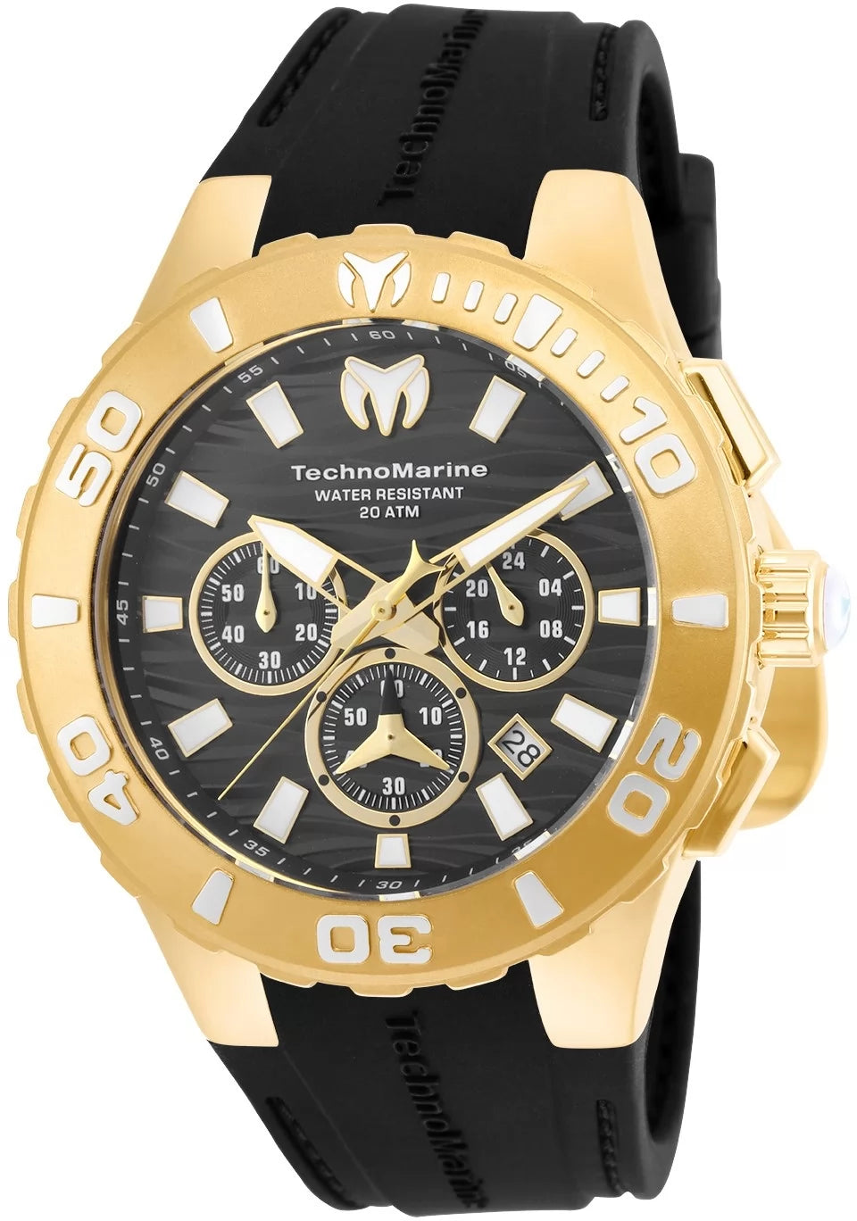 30% OFF!!  TechnoMarine Men's Cruise Quartz Chronograph Black Dial Watch