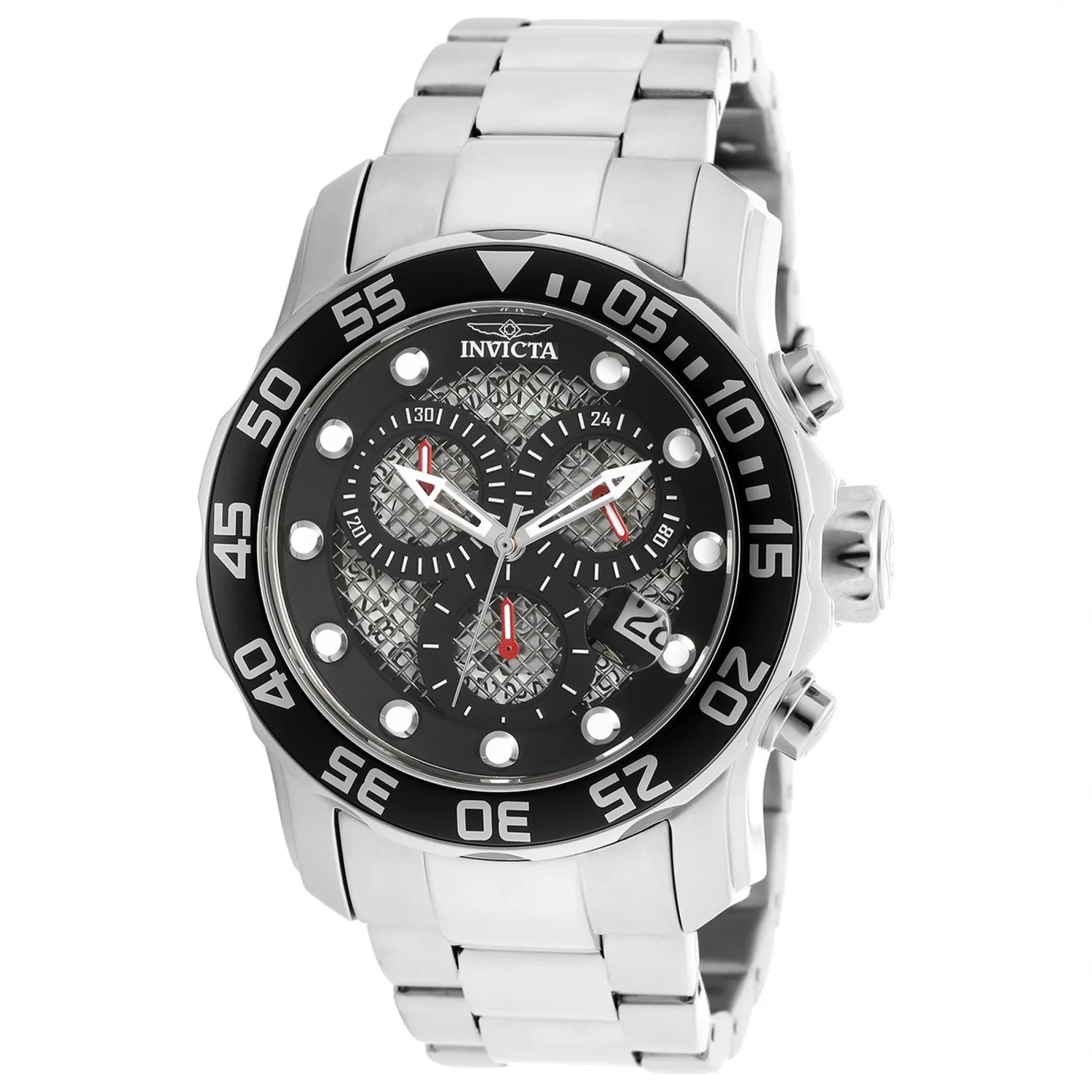 30%OFF!! Invicta Men's  Pro Diver Quartz 3 Hand Black, Silver Dial Watch PLUS $10 DISCOUNT AT CHECKOUT