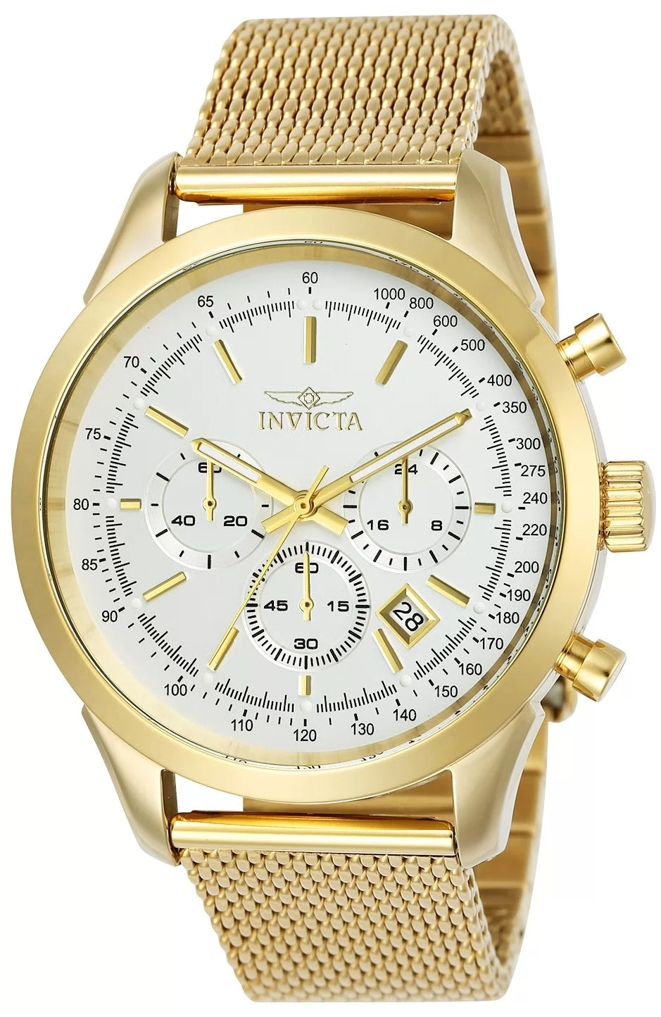30%OFF!! Invicta Men's Speedway Quartz Chronograph Silver Dial Watch PLUS $10 DISCOUNT AT CHECKOUT