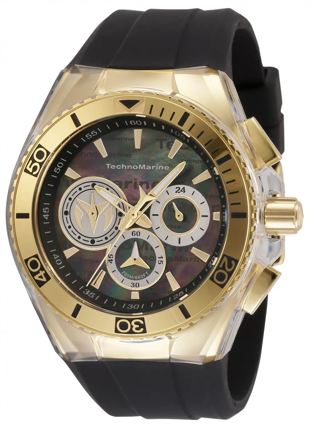 30%OFF!!Technomarine Men's Cruise Quartz Chronograph Silver, Black Dial PLUS $10 DISCOUNT AT CHECKOUT