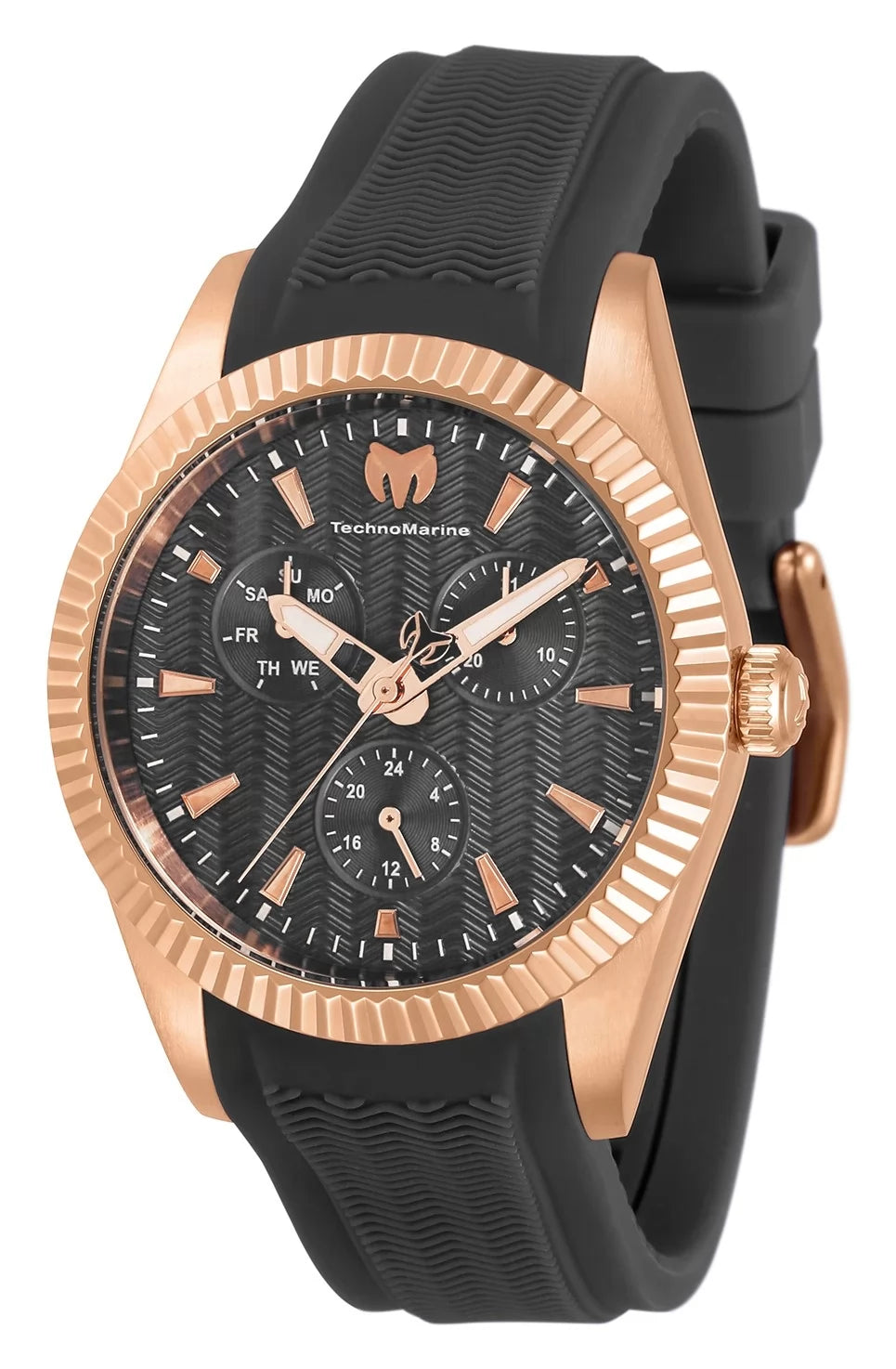 30%OFF!!Technomarine Women's  Sea Quartz 3 Hand Charcoal Dial Watch