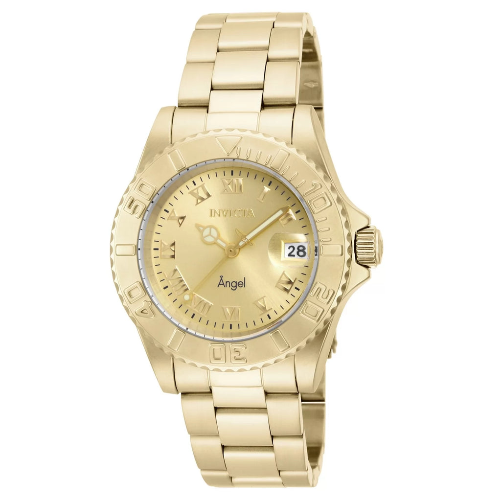 30% OFF!! Invicta Women's Angel Quartz 3 Hand Champagne Dial Watch