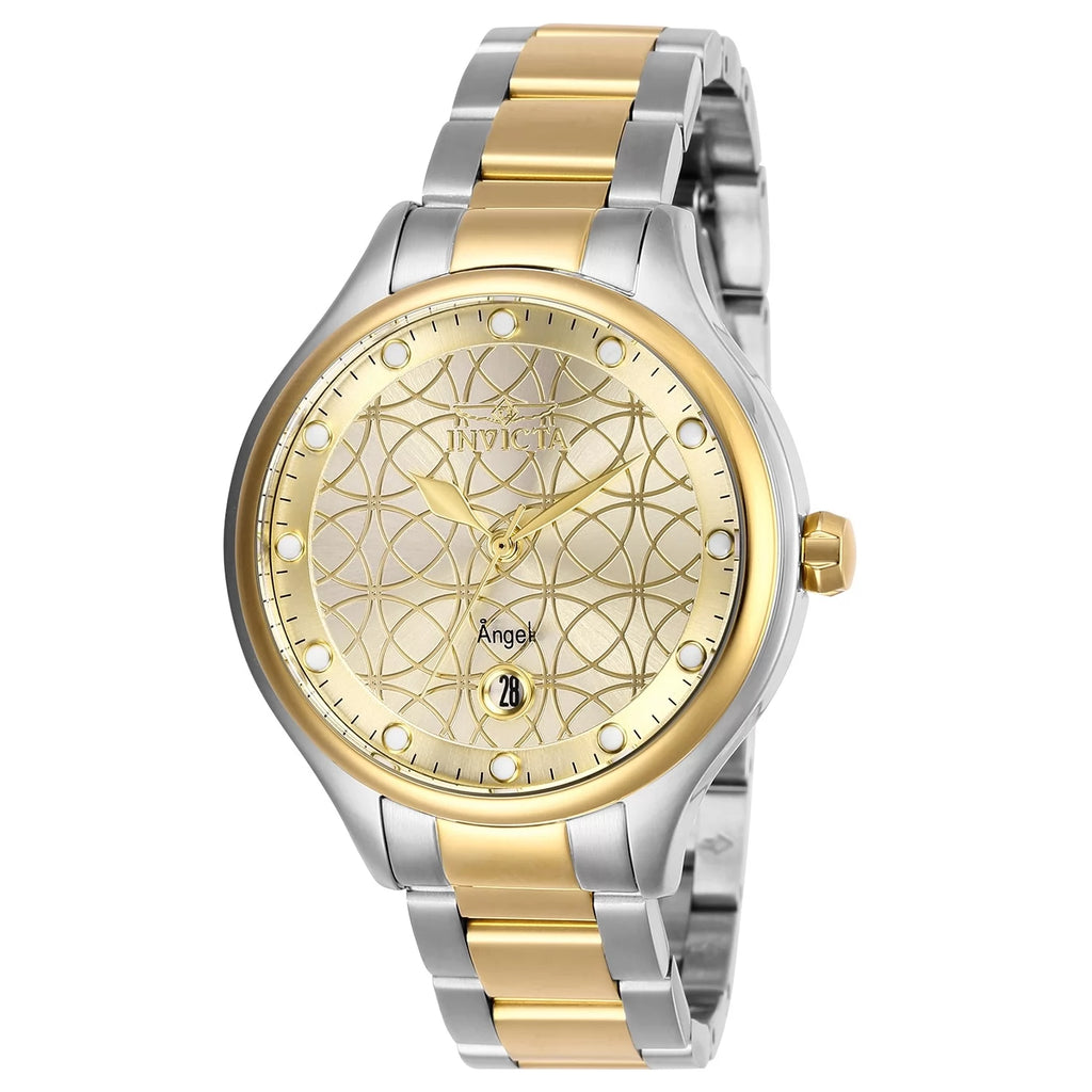 30% OFF!! Invicta Women's Angel Quartz 3 Hand Gold Dial Watch