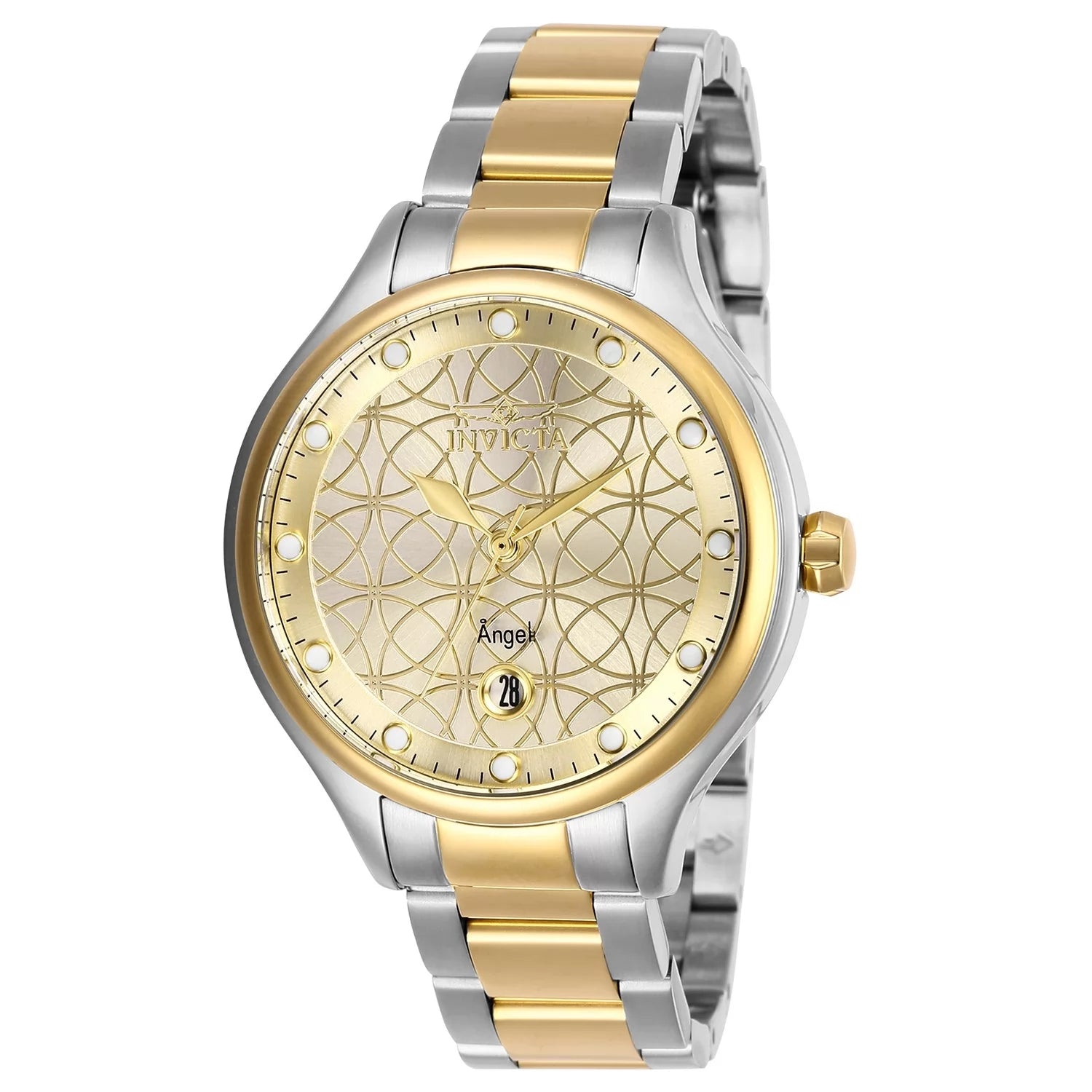 30% OFF!! Invicta Women's Angel Quartz 3 Hand Gold Dial Watch