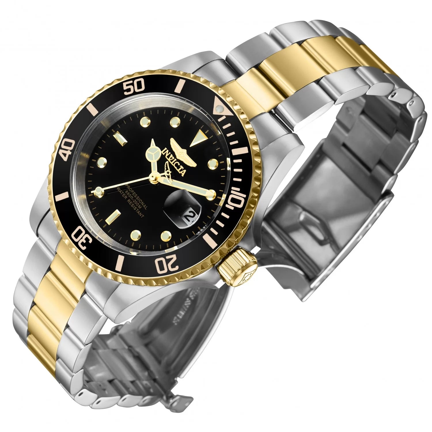 30% OFF!!  Invicta Men's Pro Diver Quartz 3 Hand Black Dial Watch