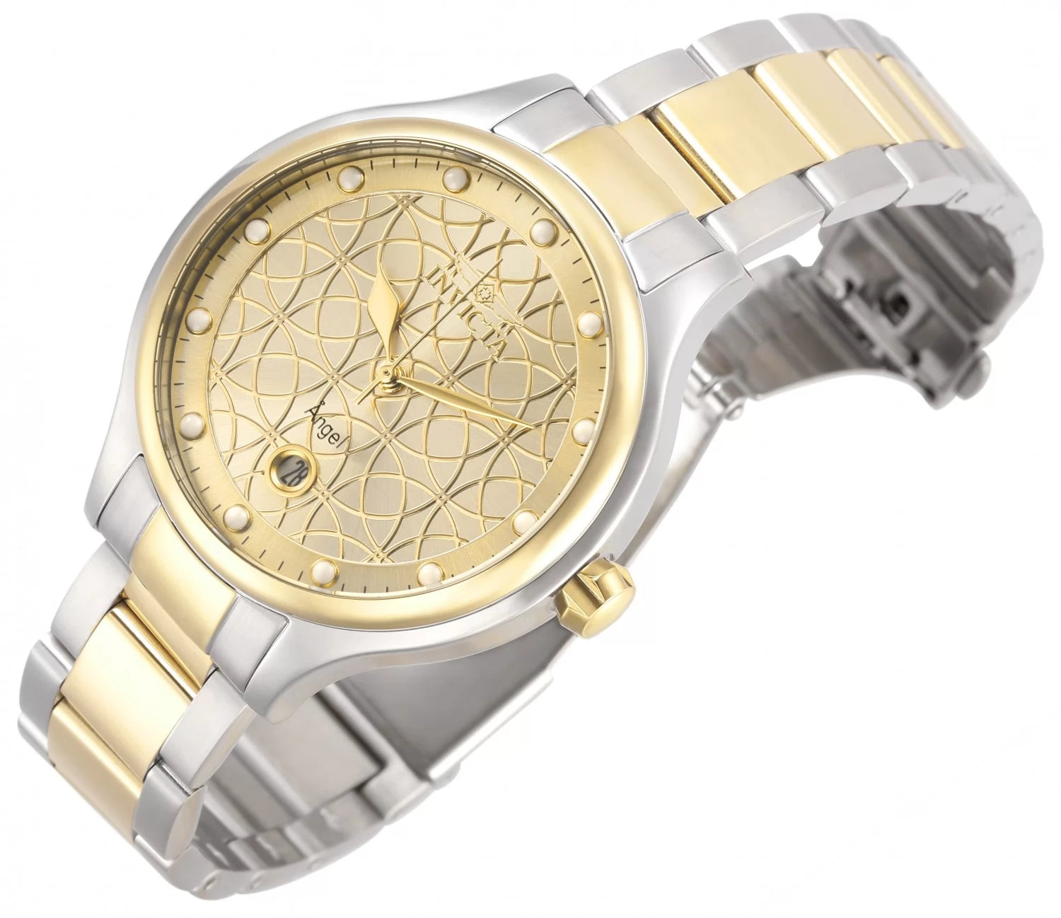 30% OFF!! Invicta Women's Angel Quartz 3 Hand Gold Dial Watch
