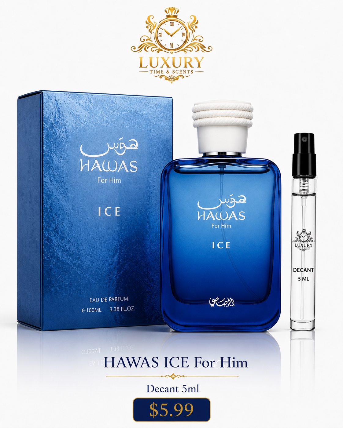 Hawas Ice by Rasasi – Decant