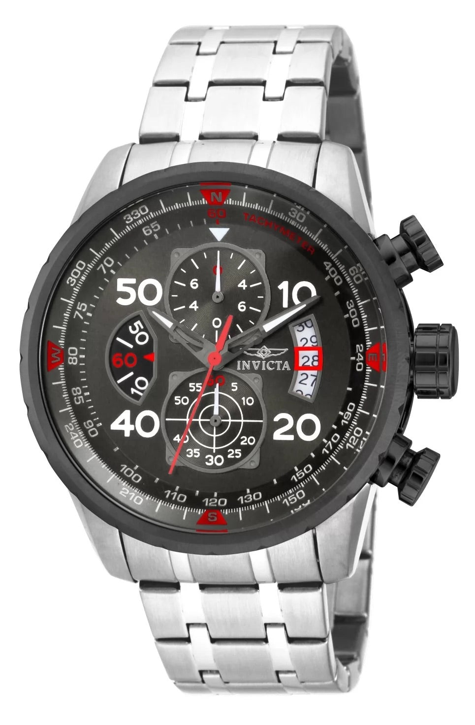 30%OFF!! Invicta Women's  Aviator Quartz Chronograph Gunmetal Dial Watch PLUS $10 AT CHECKOUT