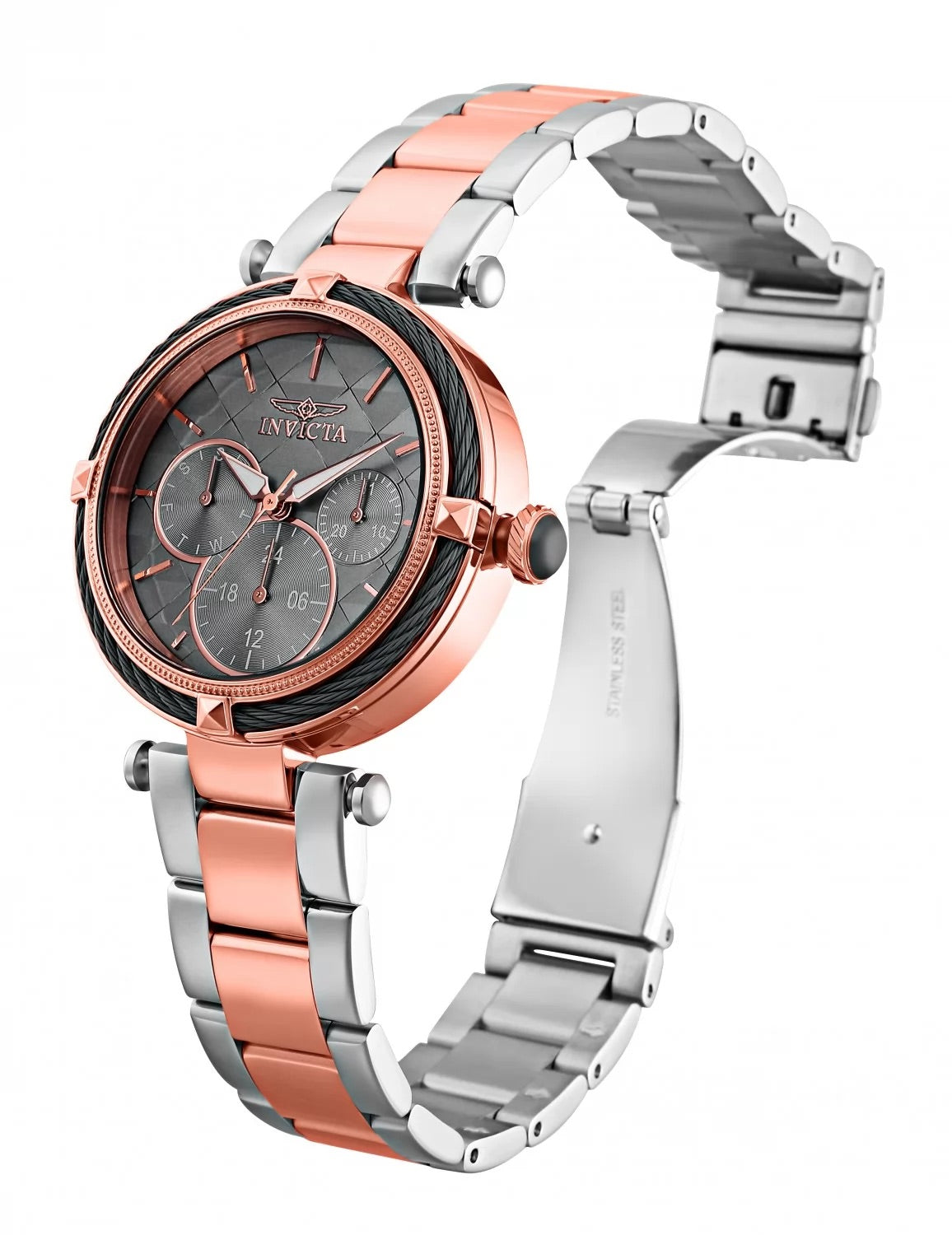 30%OFF!! Invicta Women's Bolt Quartz 3 Hand Gunmetal Dial Watch