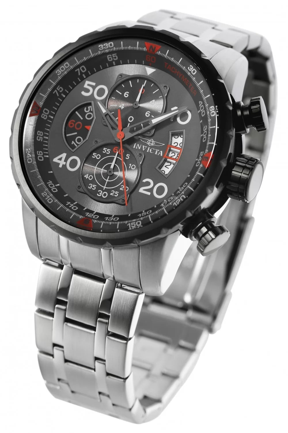 30%OFF!! Invicta Women's  Aviator Quartz Chronograph Gunmetal Dial Watch PLUS $10 AT CHECKOUT