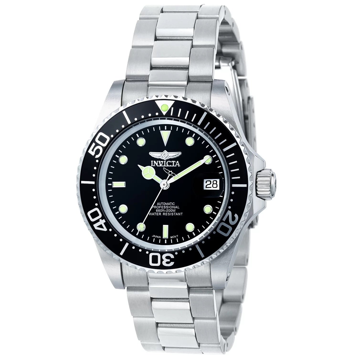 30%OFF!! Invicta Men's  Pro Diver Automatic 3 Hand Black Dial Watch