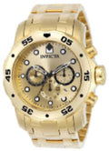 30%OFF!! Invicta Men's  Pro Diver Quartz Chronograph Gold Dial Watch