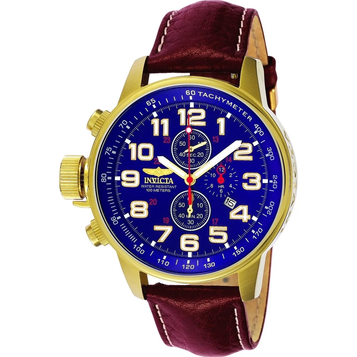 30%OFF Invicta Men's  I-Force Quartz 3 Hand Blue Dial Watch