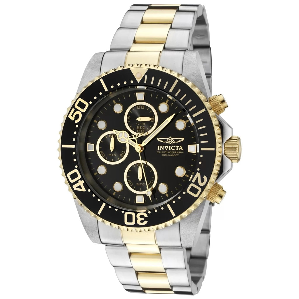 30%OFF!! Invicta Men's  Pro Diver Quartz Chronograph Black Dial Watch