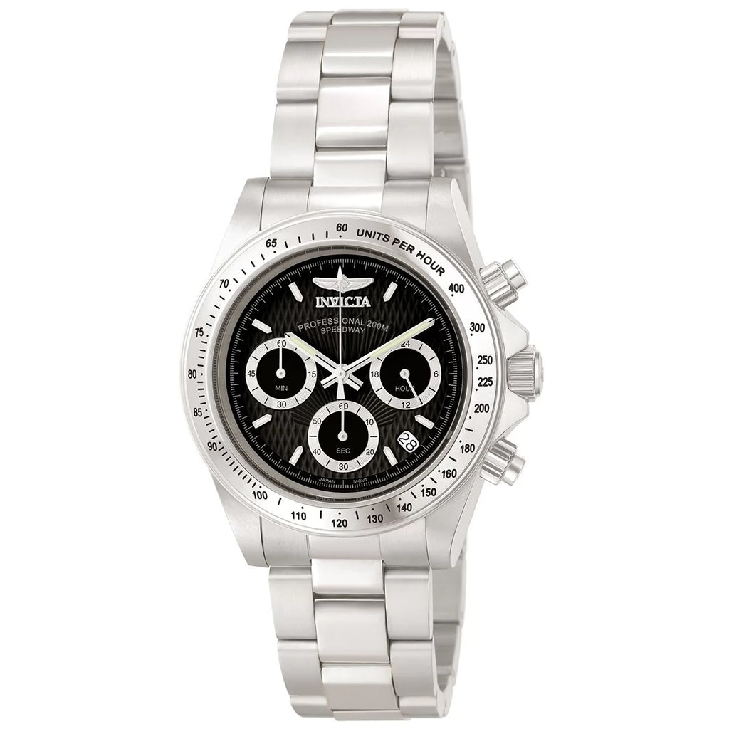 30%OFF!! Invicta Men's  Speedway Quartz Chronograph Black Dial Watch PLUS $10 AT CHECKOUT