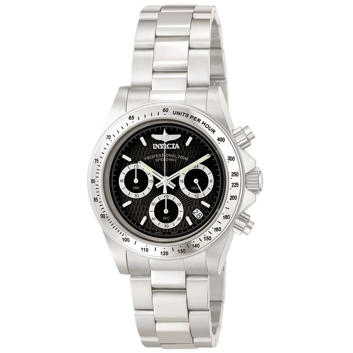 30%OFF!! Invicta Men's  Speedway Quartz Chronograph Black Dial Watch PLUS $10 AT CHECKOUT
