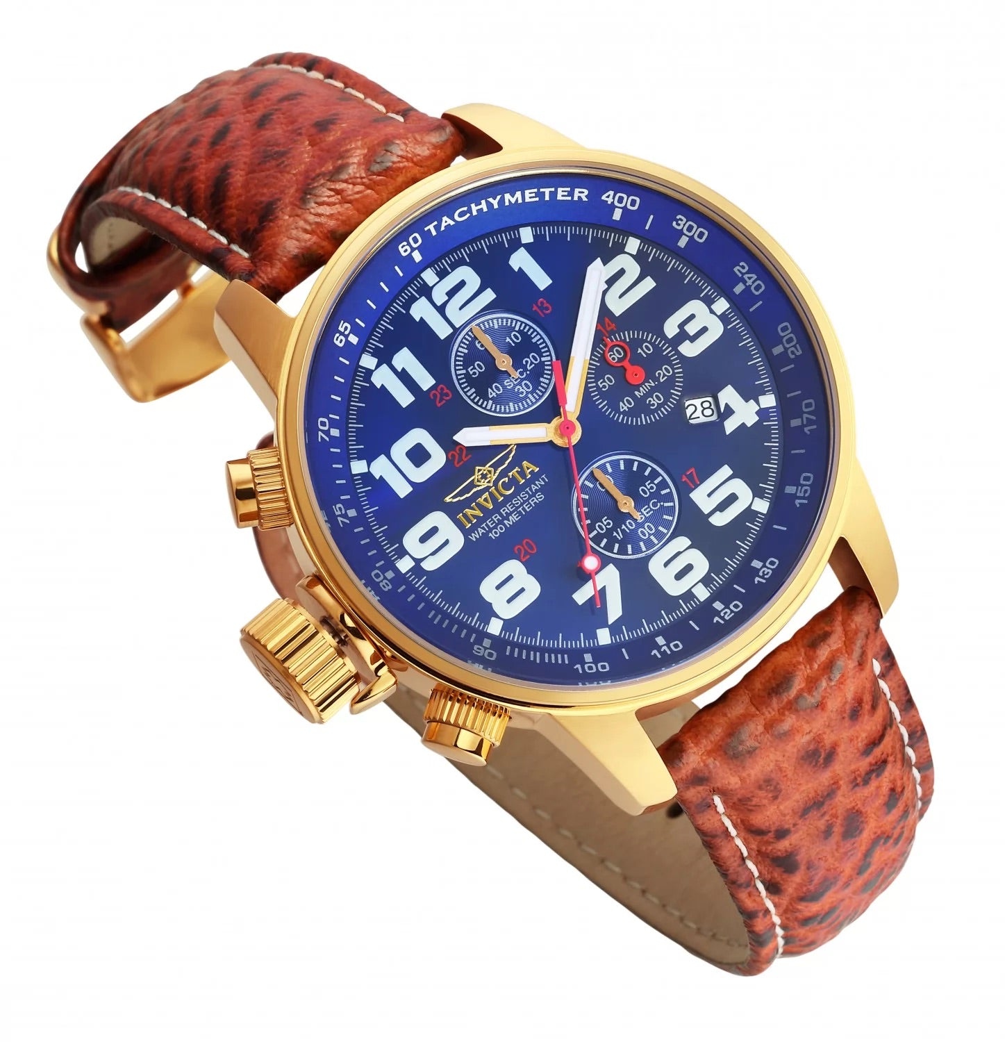 30%OFF Invicta Men's  I-Force Quartz 3 Hand Blue Dial Watch