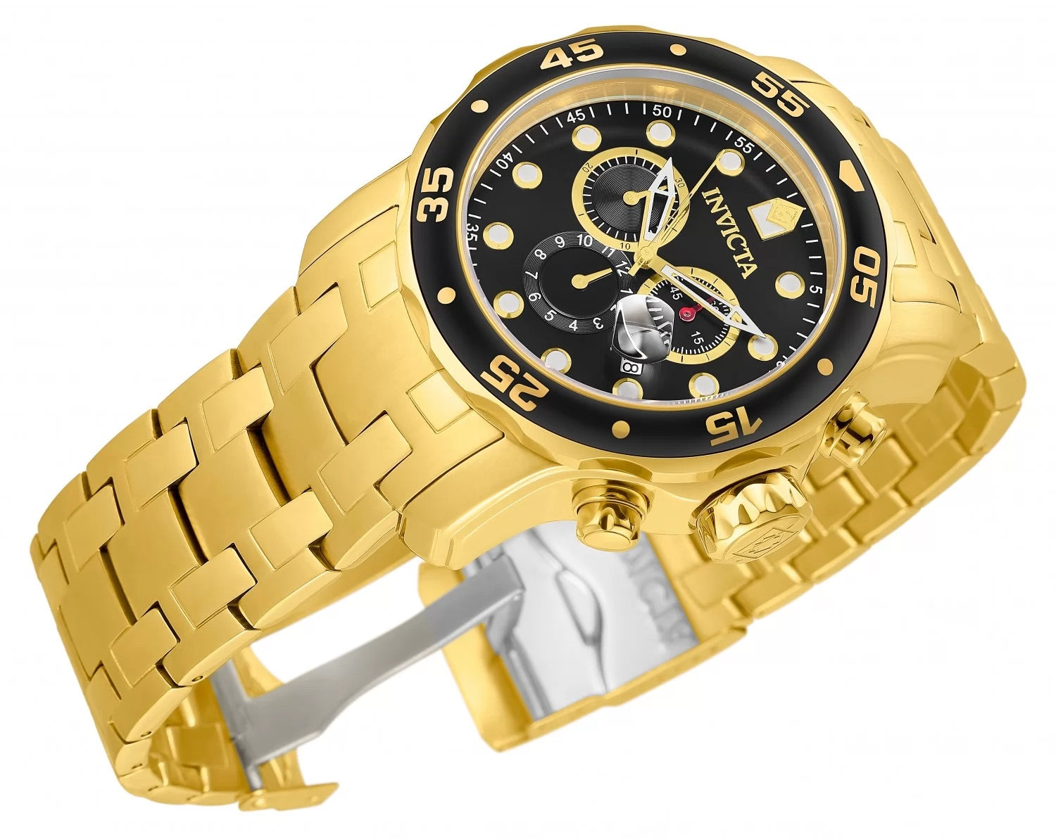 30%OFF!! Invicta Men's Pro Diver Quartz Chronograph Black Dial Watch PLUS $10 DISCOUNT AT CHECKOUT