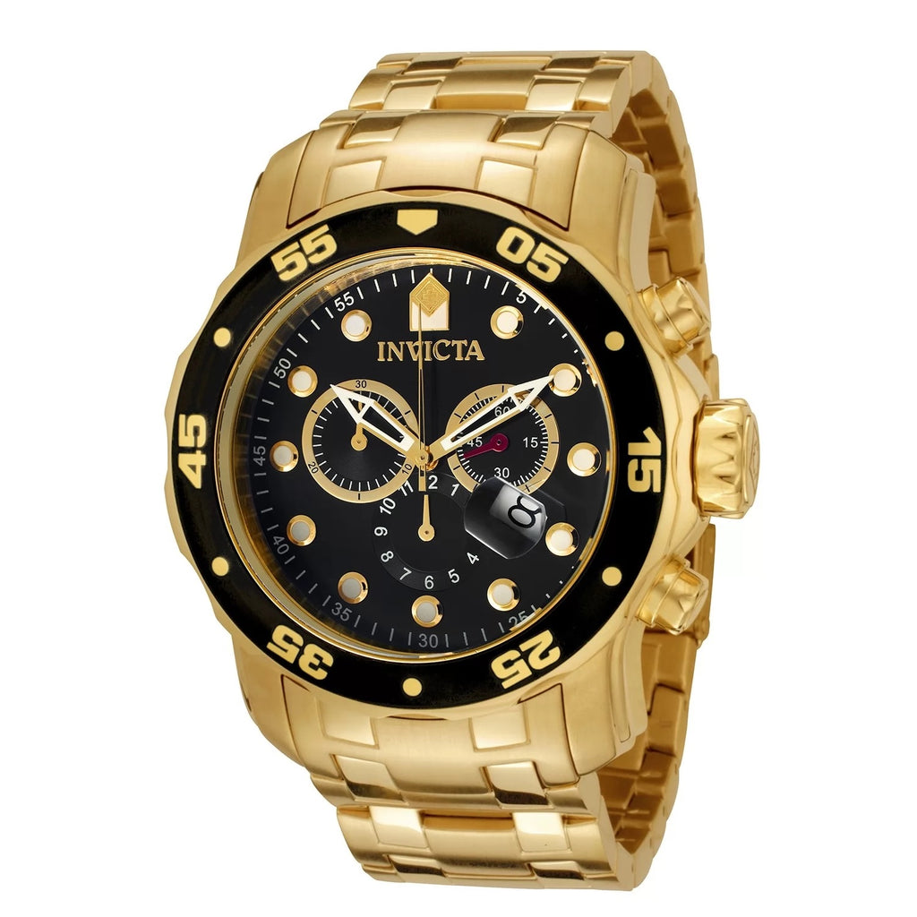 30%OFF!! Invicta Men's Pro Diver Quartz Chronograph Black Dial Watch PLUS $10 DISCOUNT AT CHECKOUT