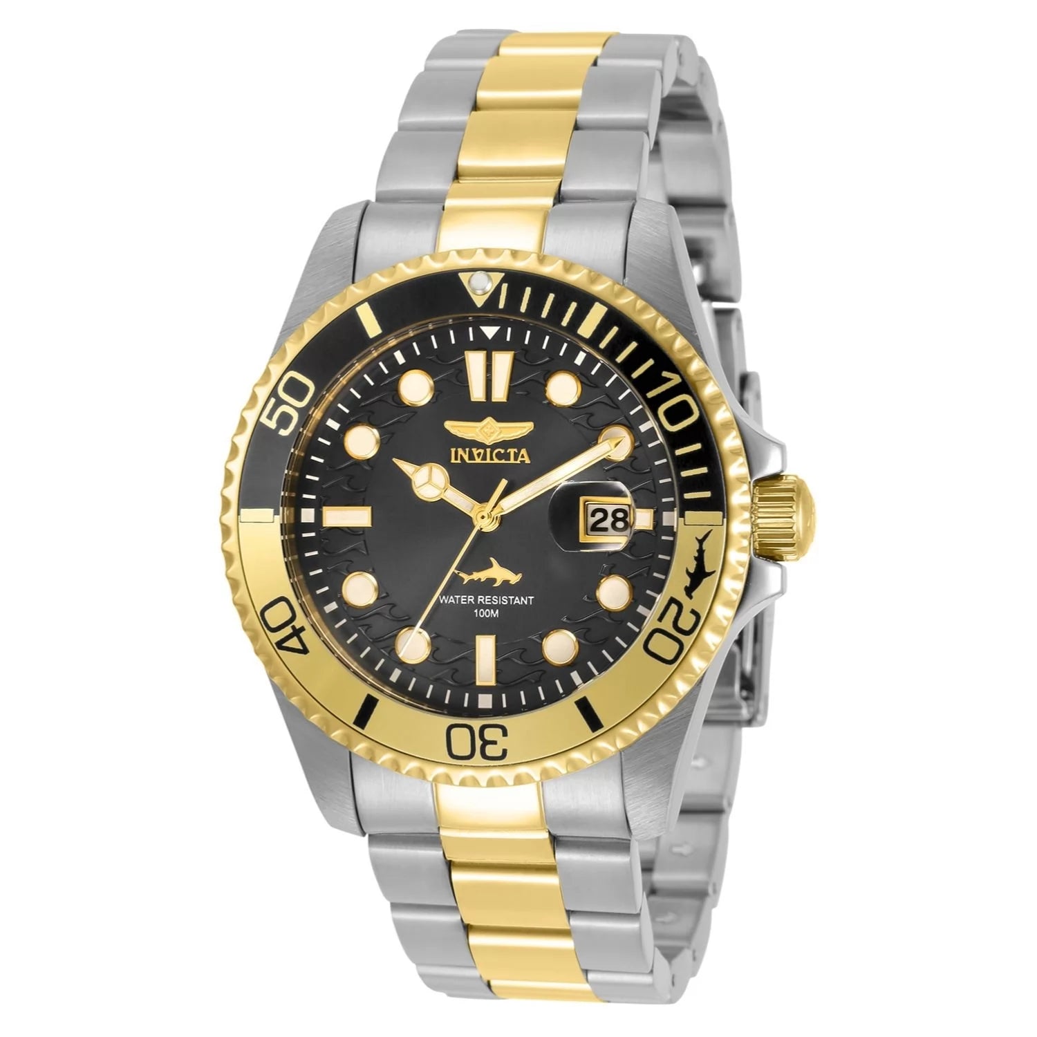 30% OFF!!  Invicta Men's Pro Diver Quartz 3 Hand Black Dial Watch