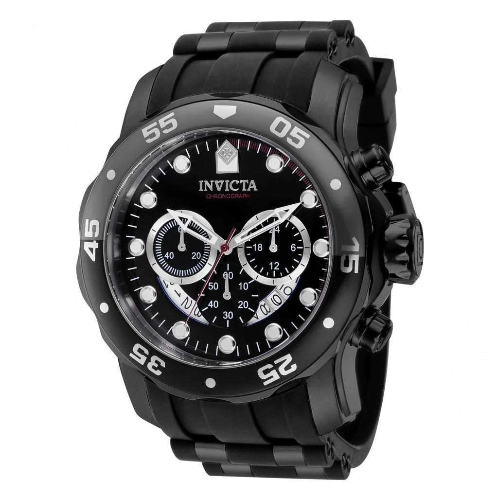 30% OFF!!  Invicta Men's Pro Diver Quartz Chronograph Black, Red Dial Watch PLUS $10 DISCOUNT AT CHECKOUT