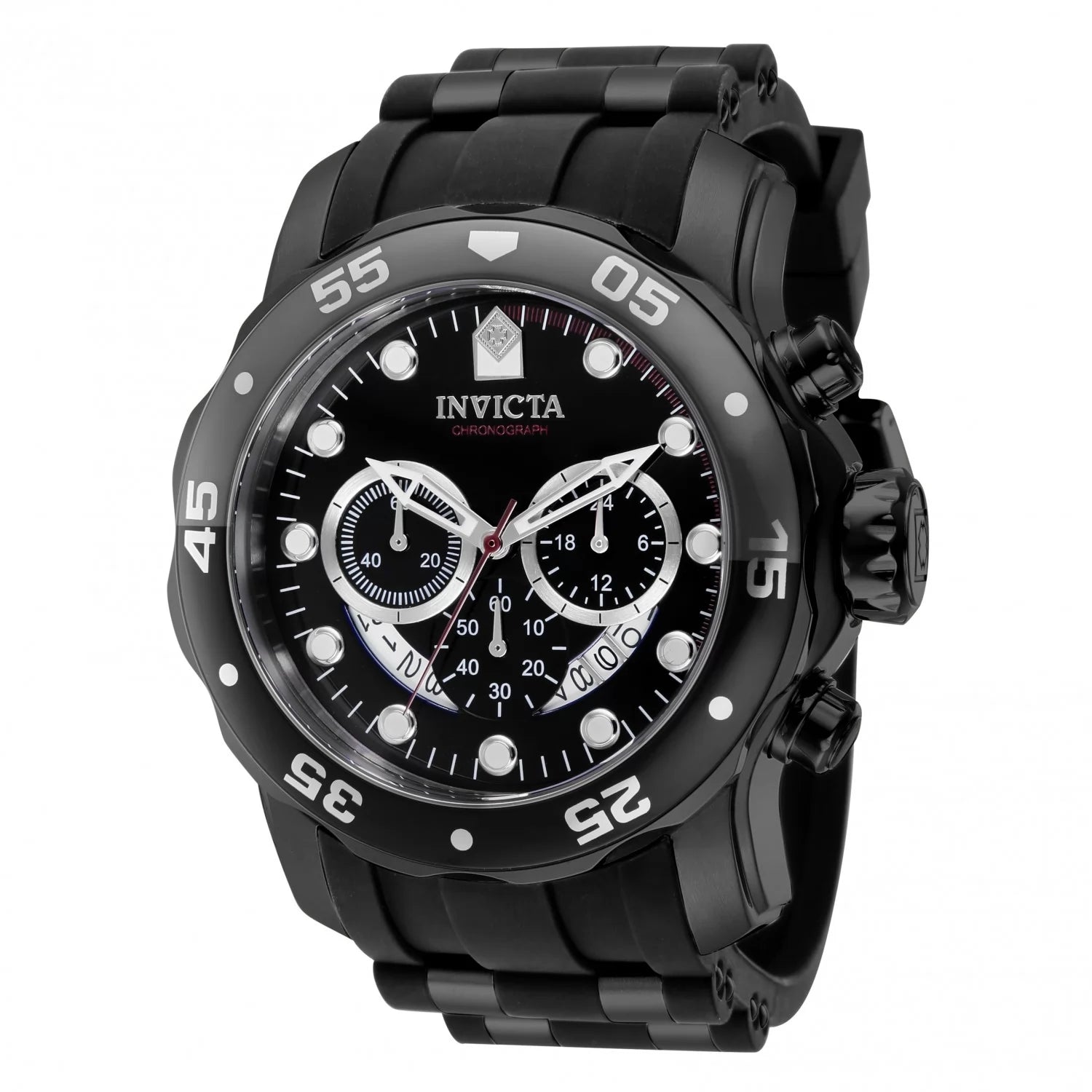 30% OFF!!  Invicta Men's Pro Diver Quartz Chronograph Black, Red Dial Watch PLUS $10 DISCOUNT AT CHECKOUT