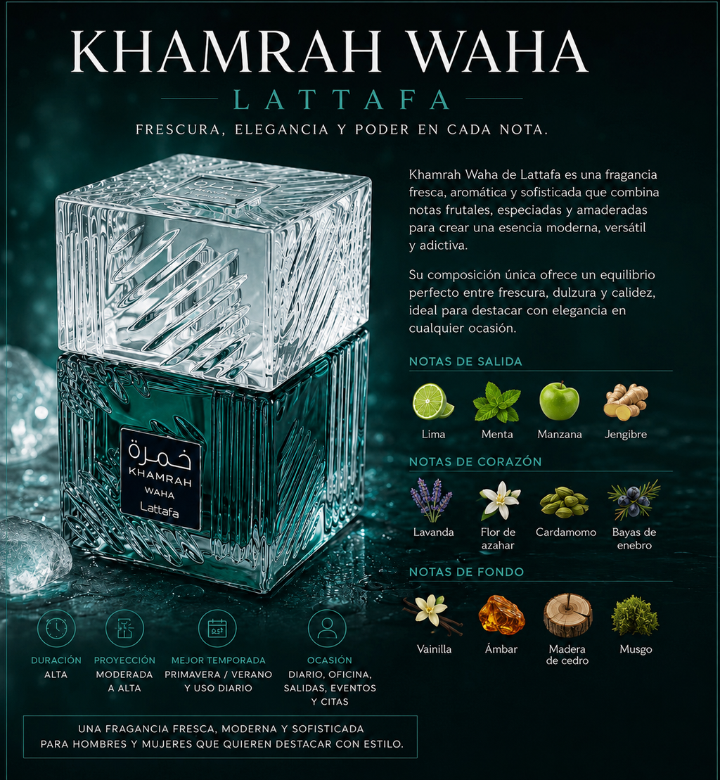 Khamrah Waha Lattafa 3.4 oz