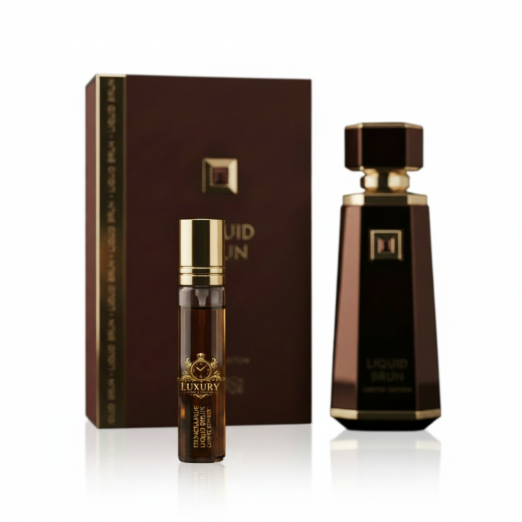 Liquid Brun Decant Fondo Blanco