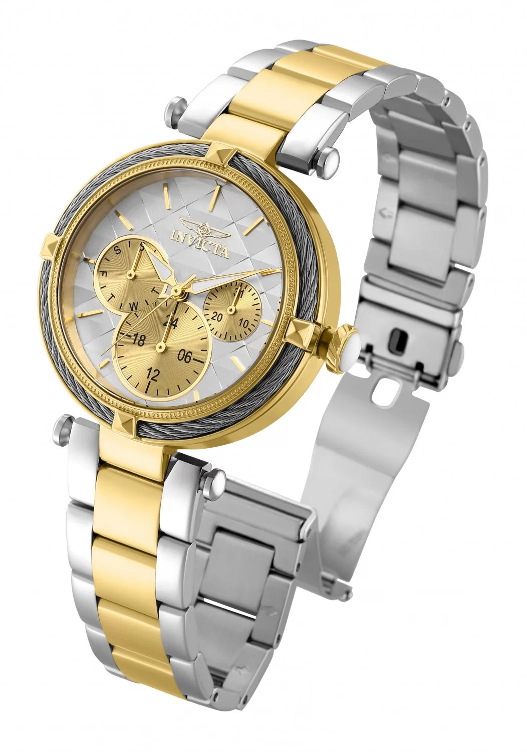 Invicta Bolt Quartz 3 Hand White Dial Watch