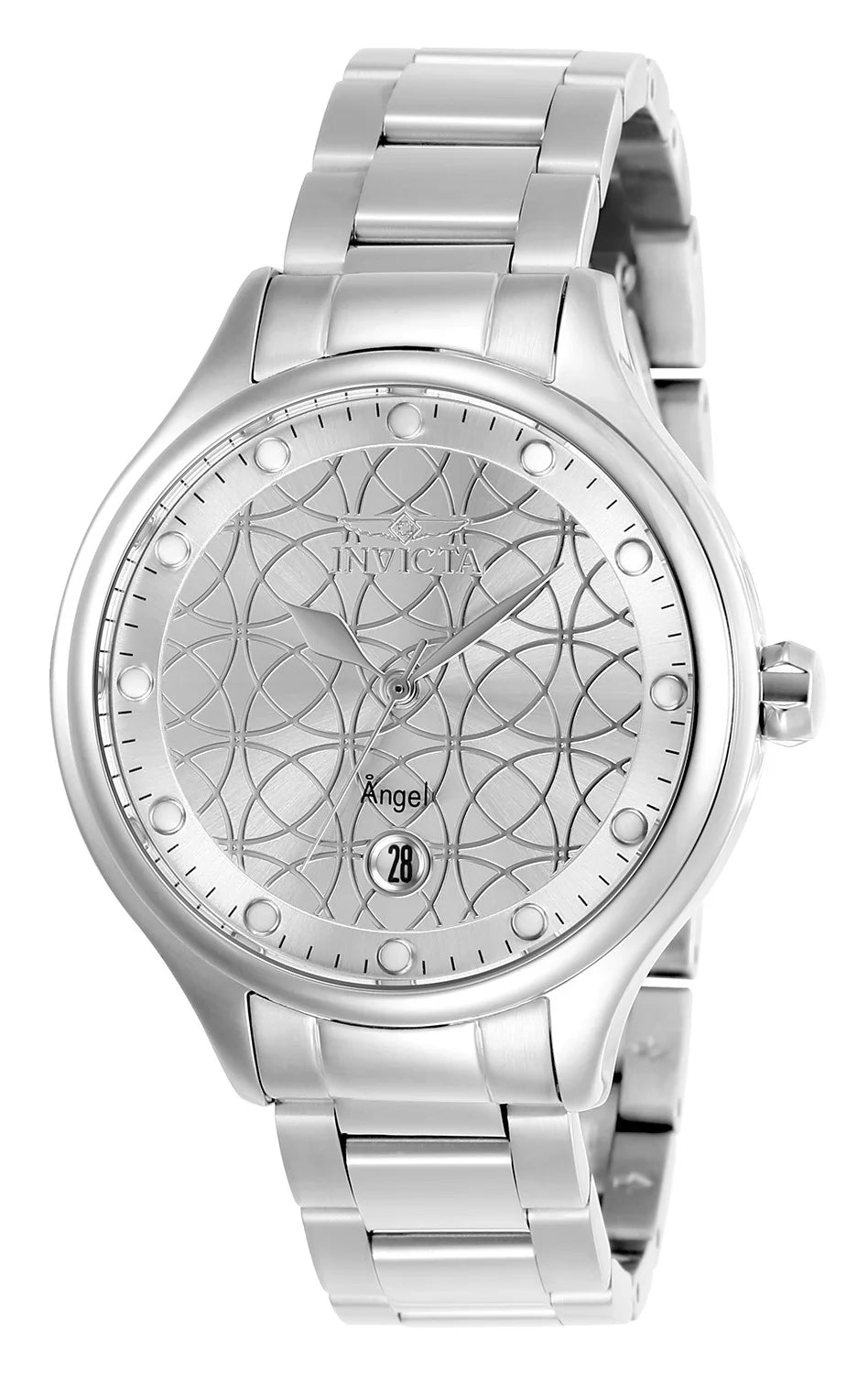 30 % OFF!! Invicta Women's Angel Quartz 3 Hand Silver Dial Watch